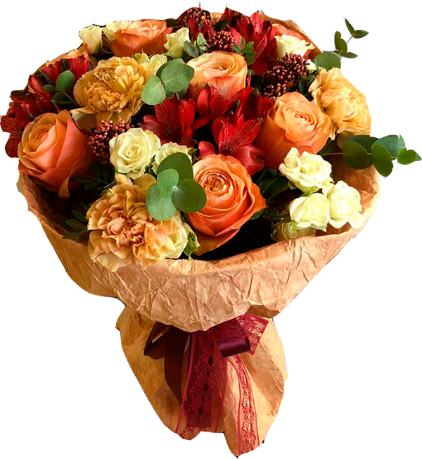 Букет цветов "Мерлин Монро"