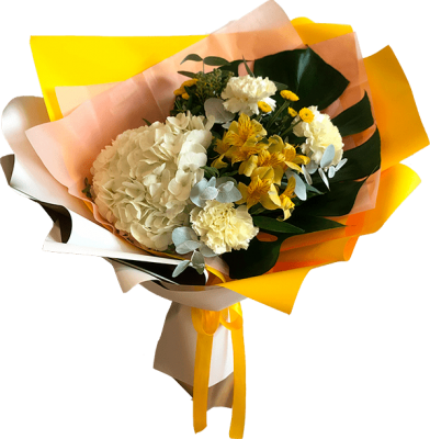 Букет цветов "Лимончелло"