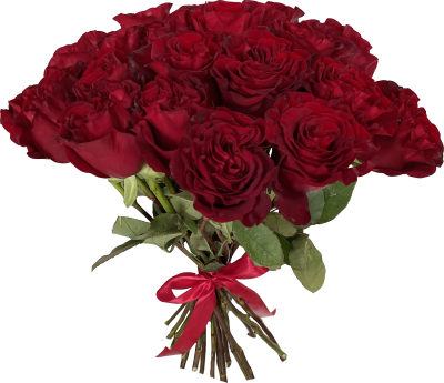 Букет цветов "Бордовый закат"
