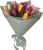 Букет цветов Букет из 15 тюльпанов в оформлении