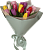 Букет цветов Букет из 15 тюльпанов в оформлении