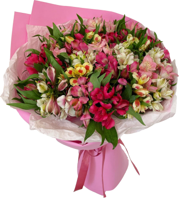 Букет цветов "Поцелуй любви"